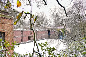 galerie-Fort et Ferme de l'Hôtel sous la neige
